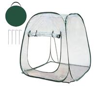 Serra Porta Piante Da Esterno Piccola, Serra Da Giardino Pop up Piccola in Pvc Con Vista Libera Plastica per Giardino, Patio, Esterno, Protezione Delle Piante, 98x98x98cm