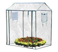 Serra Portatile - Casa Di Pianta Compatta Esterna, Esigenze Da Giardino, Piante Piante Per La Coltivazione | Stabile Con Cerniere Per Allevare Erbe Setzlingen Fiori Verdure Nella Terrazza Da Giardino
