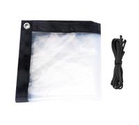 Serra trasparente antivento e isolata per proteggere le piante invernali, realizzata con materiale PE per proteggere dal gelo e dall'aria fredda (1 x 1 m)