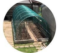 Serra Tunnel NetPlus con rete antigrandine per orto giardino auto protezione grandine (Green, 3x4m)