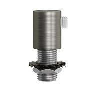 Serracavo tondo Creative-Cables in metallo titanio satinato 2 pezzi - SERM1TISX2