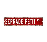 Serrade Petit Street Sign Stay Wild Targa in latta 10,2 x 45,7 cm personalizzata antivento in metallo targa in metallo per pub, caffetteria, bar, garage, grotta degli uomini