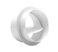 Serranda antiritorno per ventola di estrazione, valvola di non ritorno, sistema di ventilazione del condotto HVAC, impedisce il flusso d'aria inverso bianco 150mm
