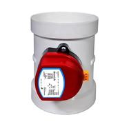 Serranda dell'aria Valvola di ritegno elettrica in plastica PVC 220V 12V 51/63/76/110/160/200mm Regolatore di sfiato del volume d'aria for tubo di ventilazione(110mm,DC24V)