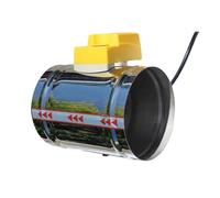 Serranda dell'aria Valvola di ritegno motorizzata con serranda elettrica regolabile in acciaio inox HVAC for ventilazione con tre posizioni 100mm 220V(100mm)