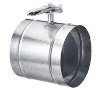 Serranda di regolazione del volume manuale del condotto HVAC da 4", regolazione del flusso d'aria in metallo, controllo della serranda antiritorno for il di bilanciamento 'aria HVAC(8 Inch)