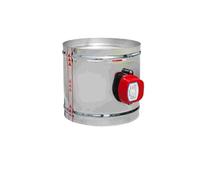 Serranda di volume for condotto motorizzata in acciaio inossidabile | Condotto HVAC DC12V AC220V DC24V 100mm: controllo del volume con attuatore(Ac220v)