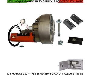SERRANDA ELETTRICA 180 KG MOTORE 220 V 1 BLINDINO 1 ELETTROFRENO SERRANDA