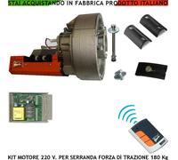 SERRANDA ELETTRICA 180 KG MOTORE 220 V CENTRALE 1 RADIOCOMANDO R.CODE 1CENTRALE