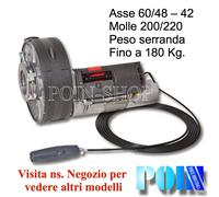 SERRANDA ELETTRICA AUTOMATICA MOTORE UNIVERSALE CON ELETTROFRENO 200/60