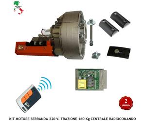 SERRANDA ELETTRICA180 Kg 16 mt² MOTORE 220 V RADIOCOMANDO R.CODE CENTRALE