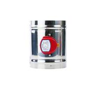 Serranda for condotto d'aria motorizzata in acciaio inossidabile | Ventilazione 100-200 mm: controllo del flusso d'aria in acciaio inossidabile 12 V DC 24 V AC 220 V(Ac220v,125mm)