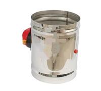 Serranda motorizzata for condotto dell'aria in acciaio inossidabile 201 | Multicolor AC220 volt DC24 volt DC12 volt Controllo serranda del tubo di ventilazione(150mm,AC220V)