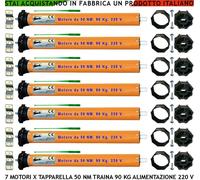 SERRANDE ELETTRICA AVVOLGIBILE 90 KG SETTE MOTORI TUBOL 220 V 50 NM SALI SCENDI