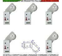 Serrande Rotello 5 Contatti Rotanti Passaggio Bianco Tapparelle Allarme Scorrevo