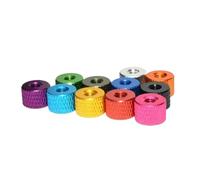 Serrare i dadi zigrinati, Dadi zigrinati in alluminio anodizzato M3 M4, 10 pezzi(Purple,M3)