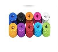 Serrare i dadi zigrinati, Dado zigrinato colorato in lega di alluminio M3 M4, 4 pezzi(Green,M3)