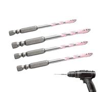 Serrated Eccentric Cement Tile Bits Set Of 4 | High-Strength Multifunctional 4 Flute Drill | Concrete Bits For Drill For Wood Metal Masonry Drywall Concrete Porcelain Glass Wood Ceramic Steel