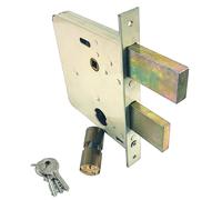 Serratura 054.50.40.0 con 2 mandate e scrocco per serramento in ferro Welka