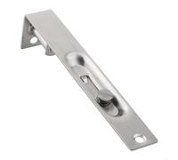 Serratura a bullone nascosto in acciaio inossidabile con testa piatta e molla di tenuta automatica, progettata per porte doppie scorrevoli tra cui applicazioni su balcone e patio (15,2 cm)