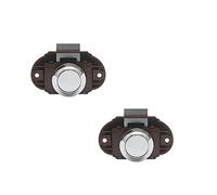 Serratura a camma dell'armadio, Chiusura a pulsante, 2 pezzi, PushButtonLatchChiusuraPushDoorLock,PopUpKnobButtonCatchLock,LatchCabinetMobilitureCupboardKeylessDoorLockCatchForRVCaravanMotorhomeCamper
