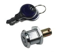 Serratura a camma in lega con chiavi per la sicurezza di cassette degli attrezzi, armadietti e cassetti, finitura cromata con rotazione di 160 gradi e robusto meccanismo di chiusura per armadietti per