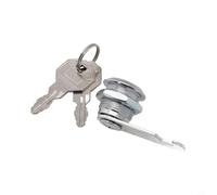 Serratura a camma in metallo per cassetti e cassette postali con 16 oltre 20/25 mm, serratura per mobili con 2 chiavi, compatibile con armadietti in legno e metallo (16 mm)