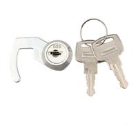 Serratura a camma per cassetto dei contanti, cassetto POS, armadietto, armadio in metallo, scatola di volo per - serratura sicura in lega di zinco con 2 chiavi, rapida (A)