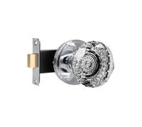 Serratura a canale in lega di zinco maniglia a sfera di serratura invisibile serratura su un lato serratura nascosta porta della stanza(001 single side lock bright chrome)