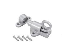 Serratura a catena a chiavistello for porta di sicurezza in lega alluminio for bagno casa(Silver Grey)