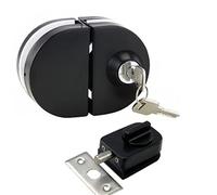 Serratura a catena in acciaio inox nero opaco Cancello d'ingresso Serratura for porta in vetro Serrature W Chiavistello for porta in vetro
