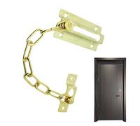 Serratura a catena per porta - Catena di sicurezza antifurto in ferro resistente alla ruggine | chiavistello per porta lucida spessa per porte interne, protezione per catena di sicurezza per Ta