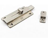 Serratura a catenaccio, 1 pz Bulloni for porte Serratura for porta scorrevole con chiusura in acciaio, Bullone a montaggio superficiale for tutti i tipi di interne(2'')