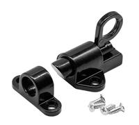 Serratura a catenaccio, Catenaccio scorrevole for porta, molla automatica con anello di trazione for cancello e finestra, multicolore(Black)