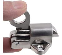 Serratura a catenaccio, Chiavistello for porta in lega di zinco Serratura for cancello sicurezza Anello a molla Rimbalzo for for con vite Argento