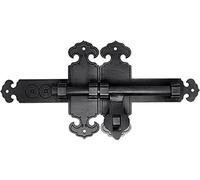 Serratura a catenaccio, Chiavistello scorrevole for porta, chiavistello for e cancello multicolore 25-60 cm(Black,60cm)