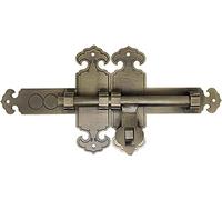 Serratura a catenaccio, Chiavistello scorrevole for porta, chiavistello for e cancello multicolore 25-60 cm(Bronze,60cm)