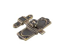 Serratura a catenaccio, Chiavistello scorrevole for porta, serratura a chiavistello for in ottone con viti multicolore