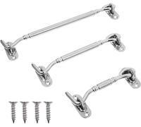 Serratura a catenaccio, Gancio e chiusura a occhiello for porta for cancello girevole for finestra con viti di montaggio Maggiore sicurezza privacy