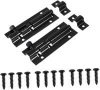 Serratura a catenaccio, Serratura for porta scorrevole, a bullone piccolo, 2 set Catenaccio Chiavistello Porte scorrevoli Finestra Cancello Bulloni for a chiavistello Serrature for(10X2.86X0.8CM)