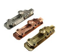 Serratura a catenaccio, Serratura for porta scorrevole a cilindro in lega di zinco, serratura sicurezza for da 3 a 5 pollici multicolore(Brozen,4inch)