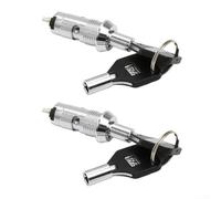 Serratura a chiave per distributore automatico in acciaio inox da 12 mm con design a doppio ingranaggio e set completo di hardware di montaggio (1)