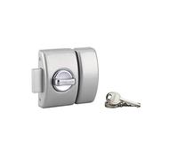 Serratura a chiavistello Design 5 per porta d'ingresso, cilindro 40mm, acciaio, 3 chiavi, argento - THIRARD