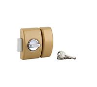 Serratura a chiavistello Design 5 per porta d'ingresso, cilindro da 50 mm, acciaio, 3 chiavi, bronzo - THIRARD