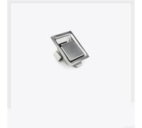 Serratura a chiusura lampo D8664, serratura piatta in acciaio inox per attrezzature, 1 pezzo(Iron-with lock)