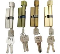 Serratura a cilindro, 1 pz Serratura for porta 70 mm 3 chiavi in rame Cilindri di serratura in alluminio a scatto for trapano a barilotto(Unique Colour)