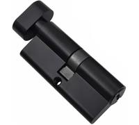 Serratura a cilindro, Cilindro della serratura nero interamente in rame lunghezza 60 70 80 90 100 mm Spingere singola/doppia apertura con manopola