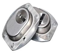 Serratura a cilindro for porta, serratura a, a con chiave, 2 pezzi di ferramenta for controllo, coperchio del della(L)