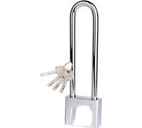 Serratura a cilindro Lucchetto con chiave ad anello lungo e serratura for porta di armadietto, larghezza corpo 40x132 mm, 50x163, 4 chiavi(50x163mm)