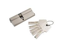 Serratura a cilindro per porte, Serratura a cilindro for porta in PVC con doppio sblocco, 5 chiavi, rame, 55-110 mm(Copper 80mm)